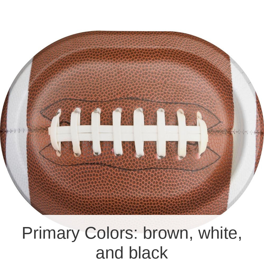 96/Case Bulk Touchdown Time Paper Oval Platter