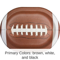 96/Case Bulk Touchdown Time Paper Oval Platter