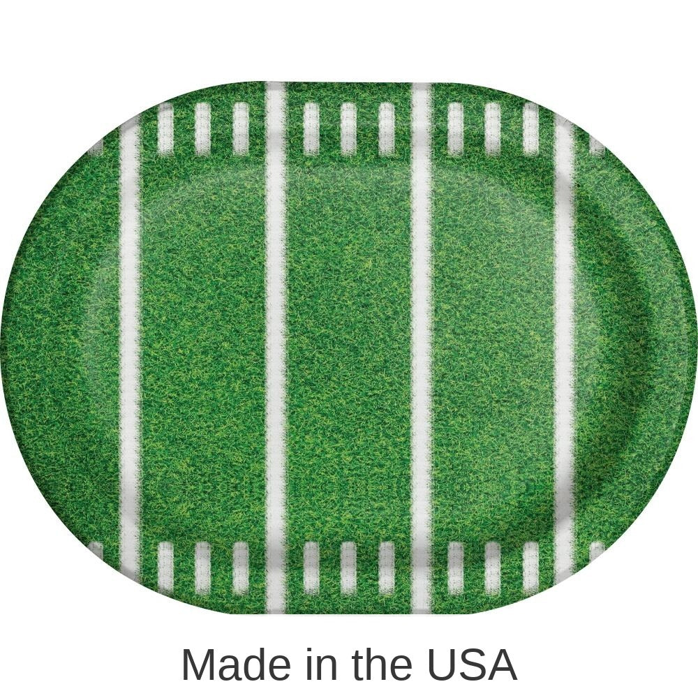 96/Case Bulk Game Time Paper Oval Platter