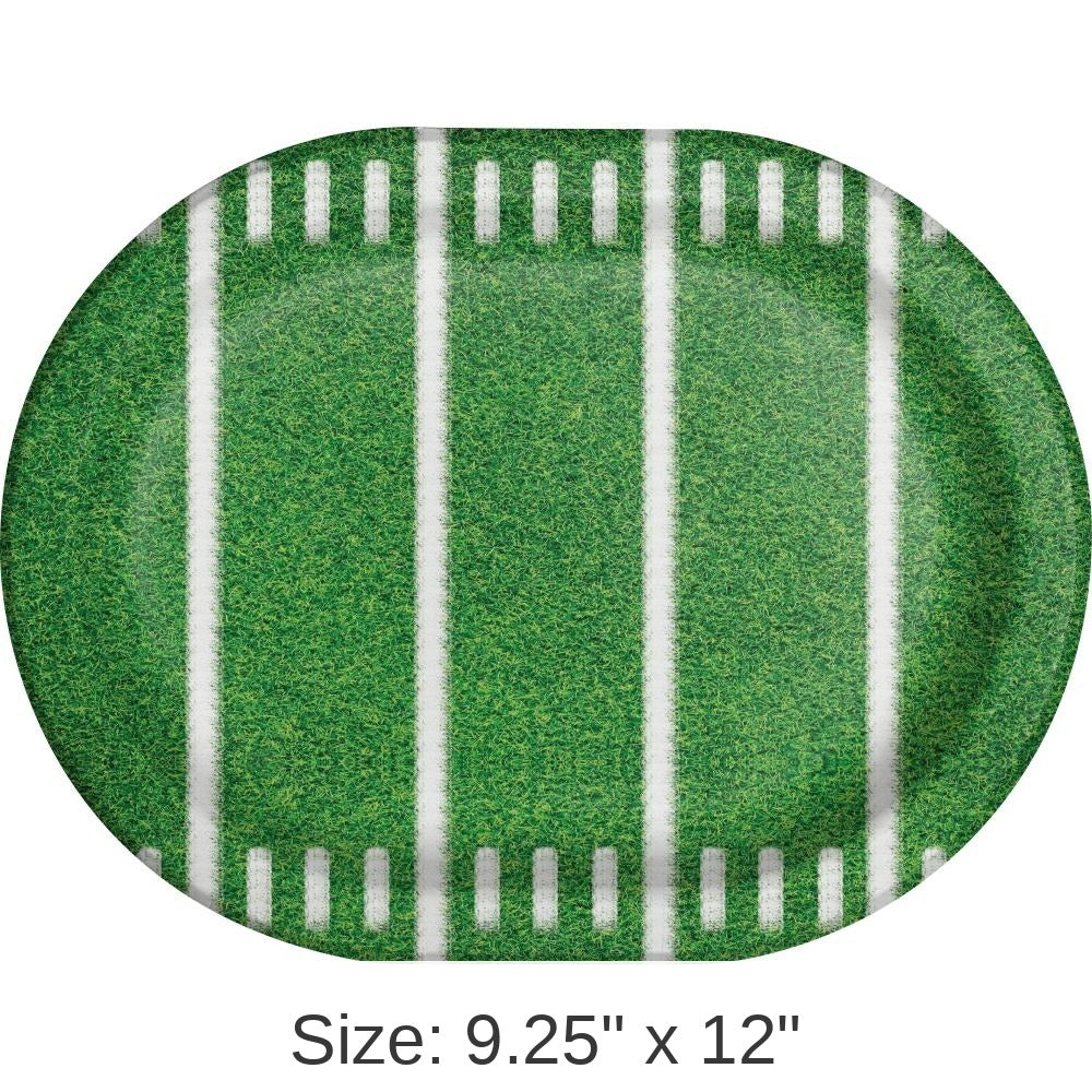 96/Case Bulk Game Time Paper Oval Platter