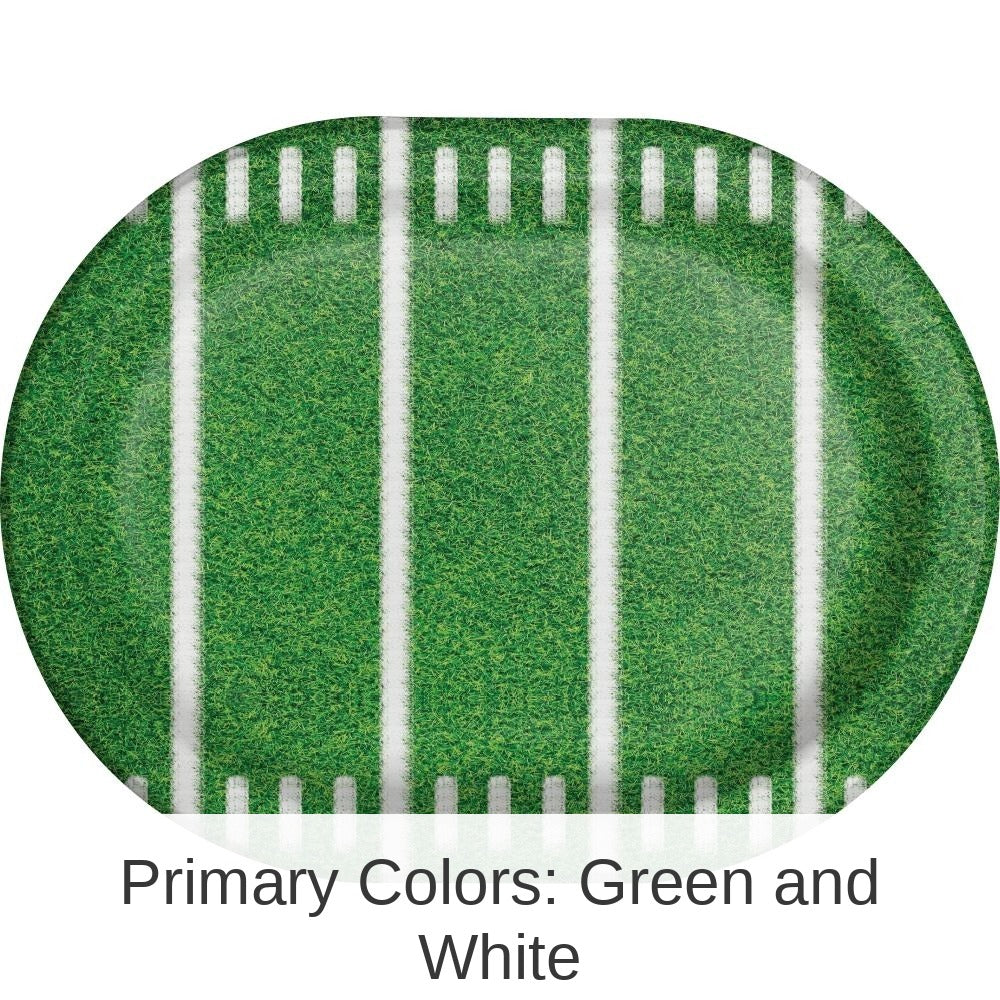 96/Case Bulk Game Time Paper Oval Platter