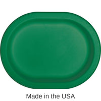 96/Case Bulk Emerald Green Paper Oval Platter