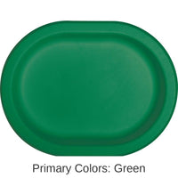 96/Case Bulk Emerald Green Paper Oval Platter