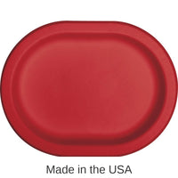 96/Case Bulk Classic Red Paper Oval Platter