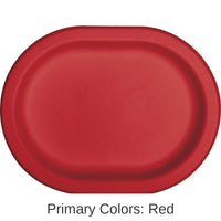 96/Case Bulk Classic Red Paper Oval Platter