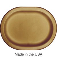 96/Case Bulk Glittering Gold Paper Oval Platter