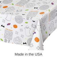12/Case Bulk Halloween Activity Paper Tablecover