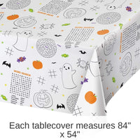 12/Case Bulk Halloween Activity Paper Tablecover
