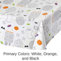 12/Case Bulk Halloween Activity Paper Tablecover