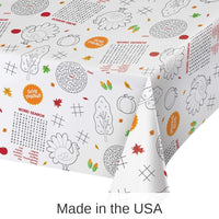 12/Case Bulk Thanksgiving Activity Paper Tablecover