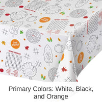 12/Case Bulk Thanksgiving Activity Paper Tablecover