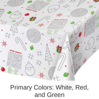 12/Case Bulk Christmas Activity Paper Tablecover