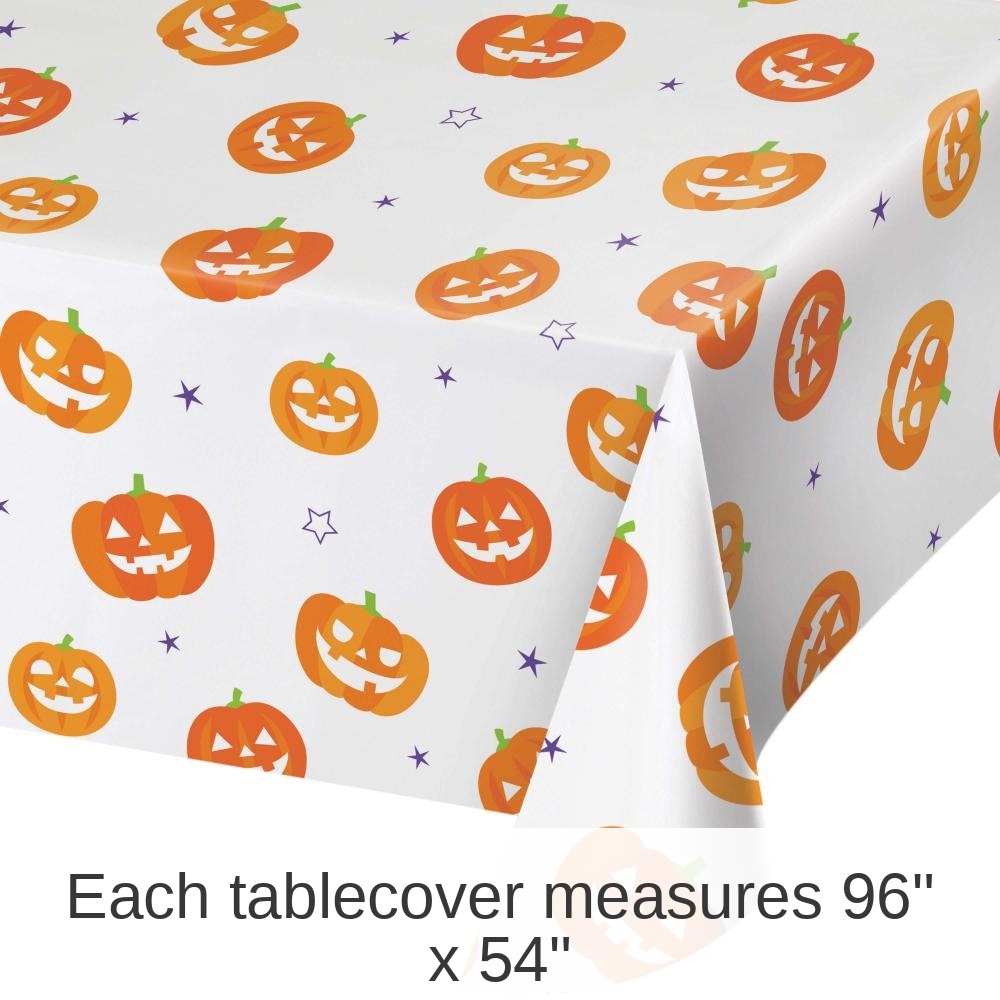 12/Case Bulk Halloween Paper Tablecover
