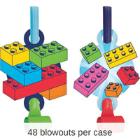 48/Case Bulk Block Bash Toy Blocks Party Blower Horns