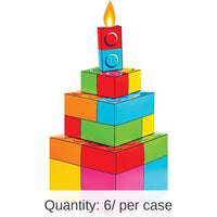 6/Case Bulk Block Bash Toy Blocks Centerpieces