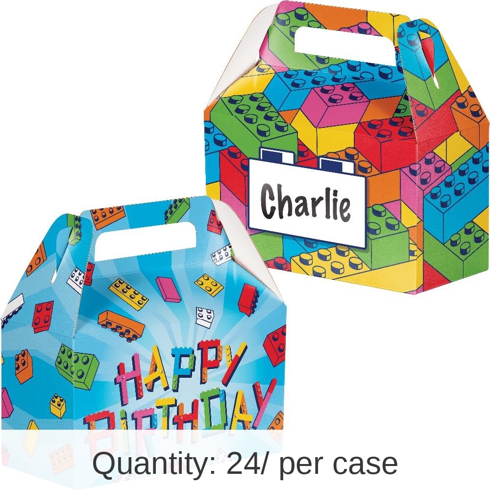 24/Case Bulk Block Bash Toy Blocks Party Favor Boxes