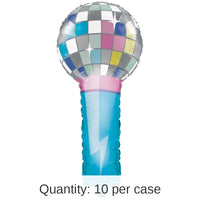 10/Case Bulk Birthday Beats Disco Party Microphone Balloons