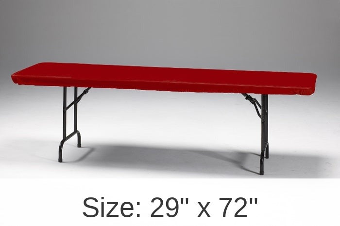 12/Case Bulk Red Stay Put 29" x 72" Table Covers