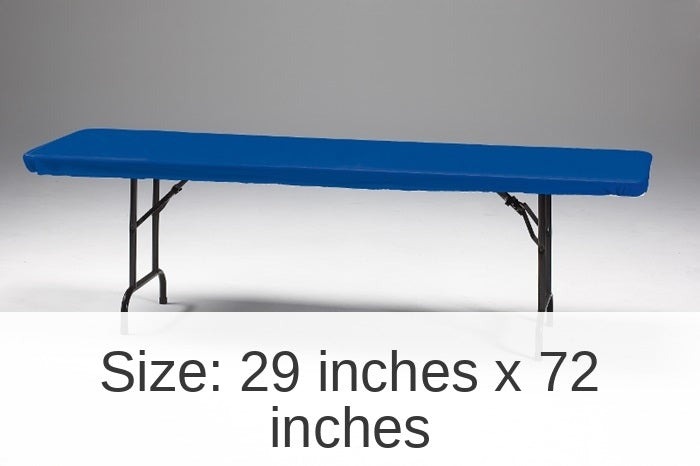 12/Case Bulk Royal Blue Stay Put 29" x 72" Table Covers