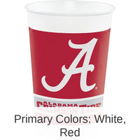 96/Case Bulk Alabama Crimson Tide 20 oz Plastic Cups