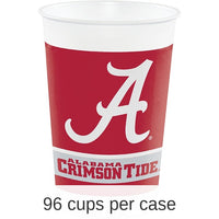 96/Case Bulk Alabama Crimson Tide 20 oz Plastic Cups