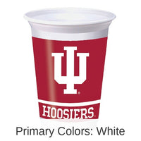 96/Case Bulk Indiana Hoosiers 20 oz Plastic Cups