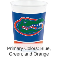96/Case Bulk Florida Gators 20 oz Plastic Cups