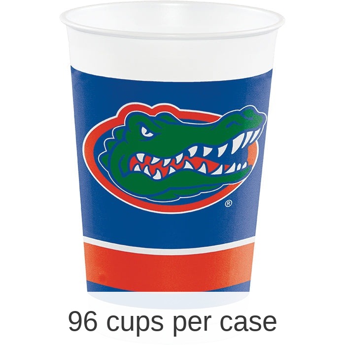 96/Case Bulk Florida Gators 20 oz Plastic Cups