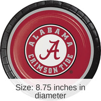 96/Case Bulk Alabama Crimson Tide Dinner Plates