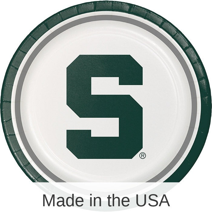96/Case Bulk Michigan State Spartans Dinner Plate