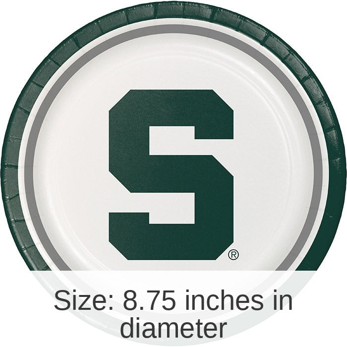 96/Case Bulk Michigan State Spartans Dinner Plate
