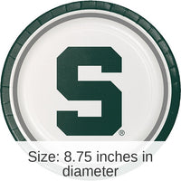 96/Case Bulk Michigan State Spartans Dinner Plate