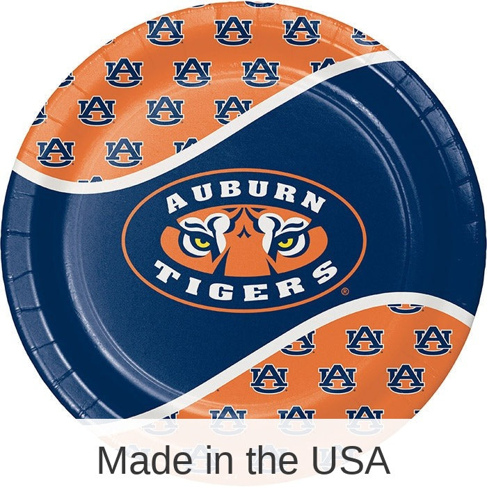 96/Case Bulk Auburn Tigers Dinner Plate