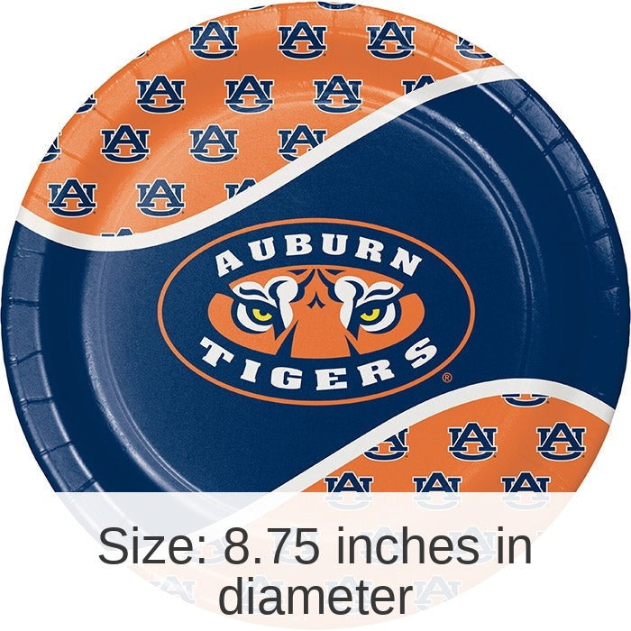 96/Case Bulk Auburn Tigers Dinner Plate