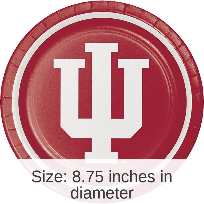 96/Case Bulk Indiana Hoosiers Dinner Plate