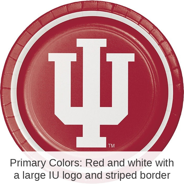 96/Case Bulk Indiana Hoosiers Dinner Plate