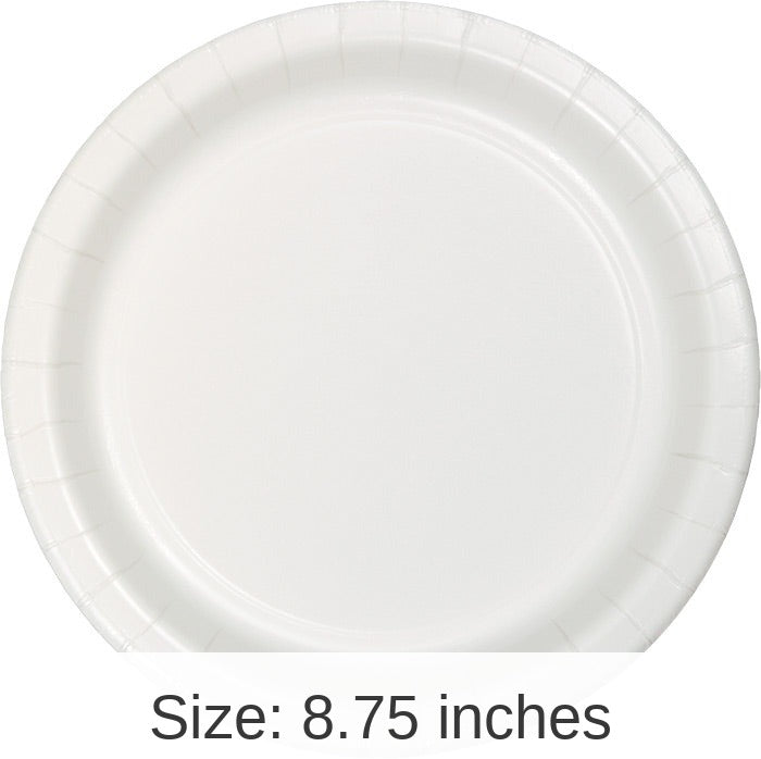 240/Case Bulk White Sturdy Style 8.75 inch Dinner Plates