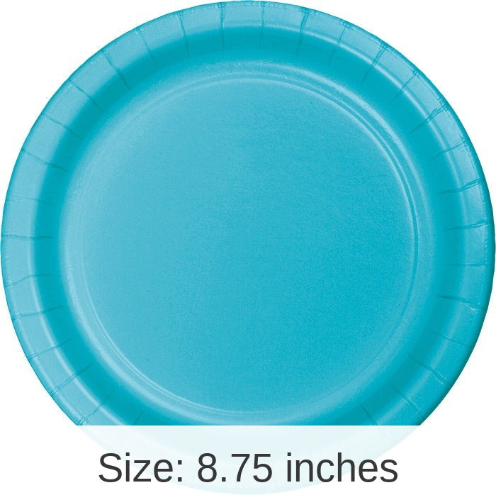 240/Case Bulk Bermuda Blue Sturdy Style 8.75 inch Dinner Plates