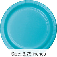 240/Case Bulk Bermuda Blue Sturdy Style 8.75 inch Dinner Plates