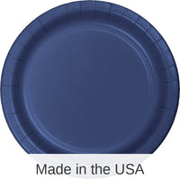 240/Case Bulk Navy Sturdy Style 8.75 inch 8.75 inch Dinner Plates