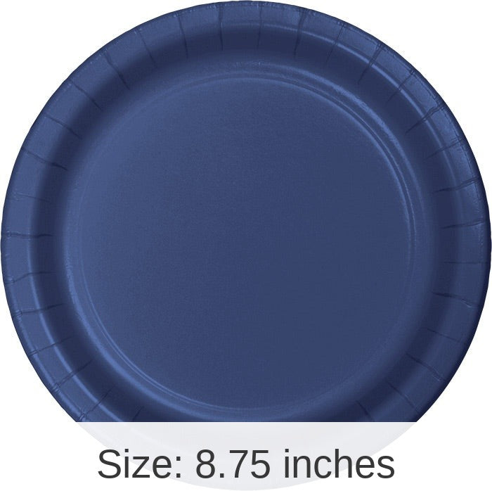 240/Case Bulk Navy Sturdy Style 8.75 inch 8.75 inch Dinner Plates