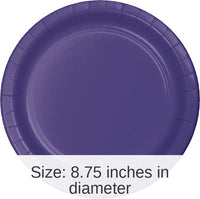 240/Case Bulk Purple Sturdy Style 8.75 inch Dinner Plates