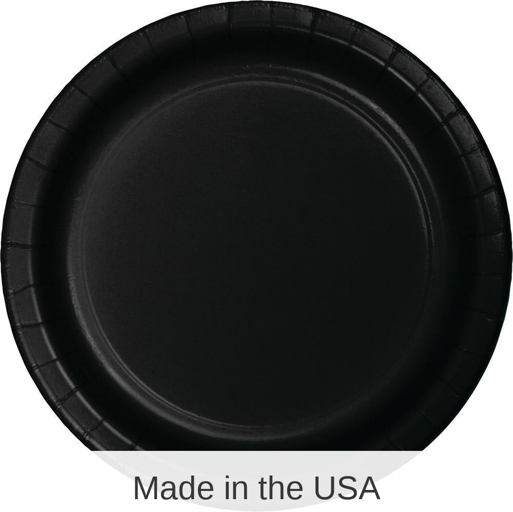 240/Case Bulk Black Velvet Sturdy Style 8.75 inch Dinner Plates