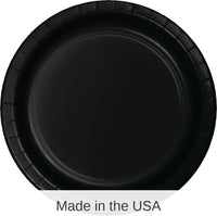 240/Case Bulk Black Velvet Sturdy Style 8.75 inch Dinner Plates