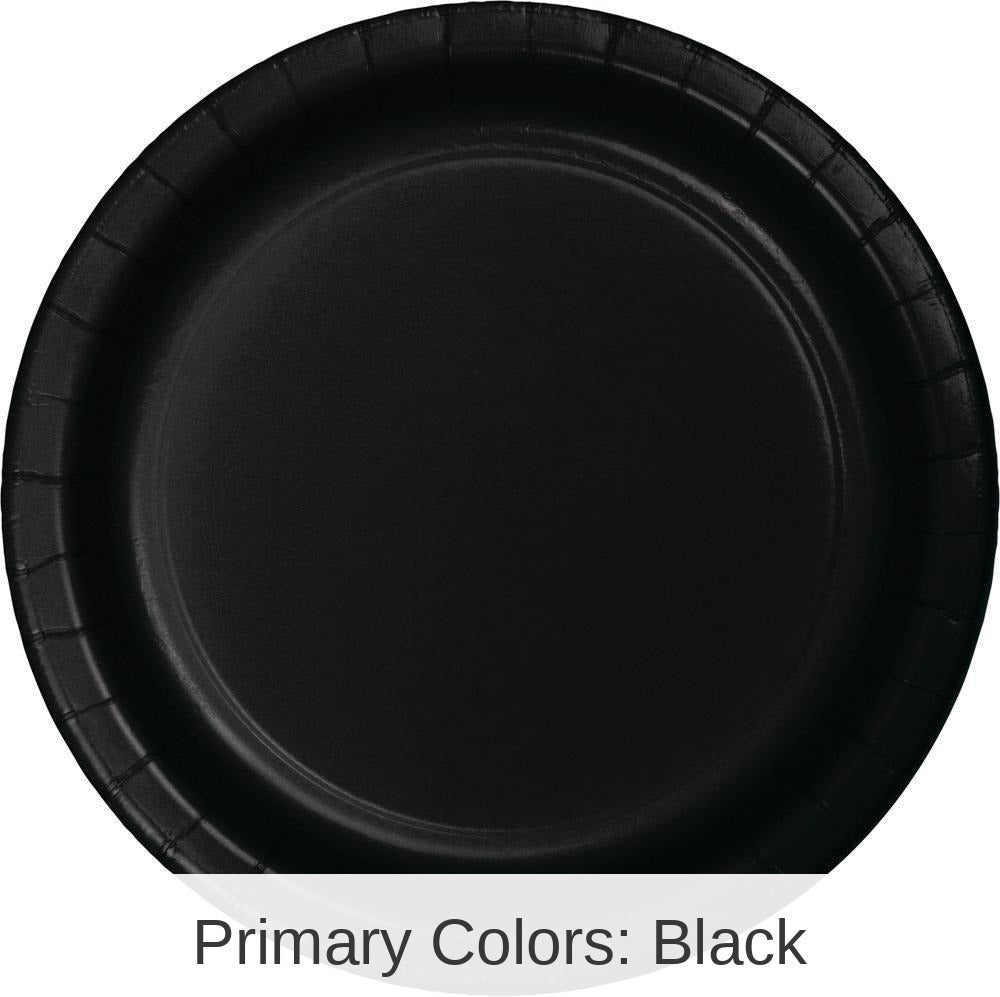 240/Case Bulk Black Velvet Sturdy Style 8.75 inch Dinner Plates