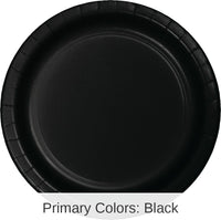 240/Case Bulk Black Velvet Sturdy Style 8.75 inch Dinner Plates