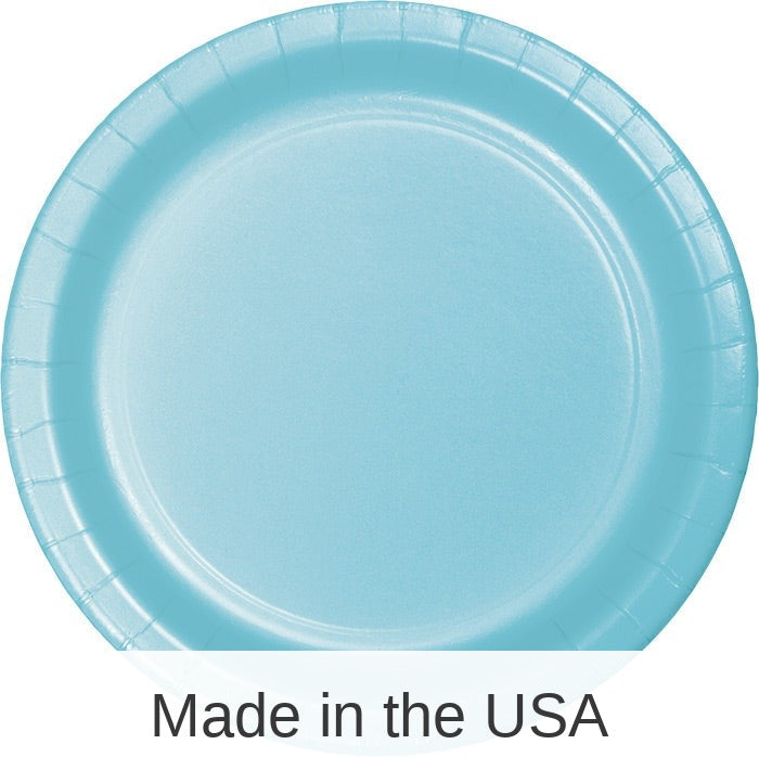 240/Case Bulk Pastel Blue Sturdy Style 8.75 inch 8.75 inch Dinner Plates