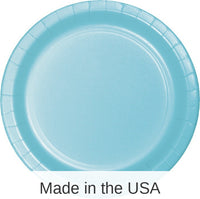 240/Case Bulk Pastel Blue Sturdy Style 8.75 inch 8.75 inch Dinner Plates