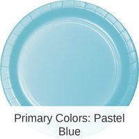 240/Case Bulk Pastel Blue Sturdy Style 8.75 inch 8.75 inch Dinner Plates