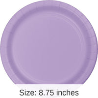 240/Case Bulk Luscious Lavender Sturdy Style 8.75 inch Dinner Plates